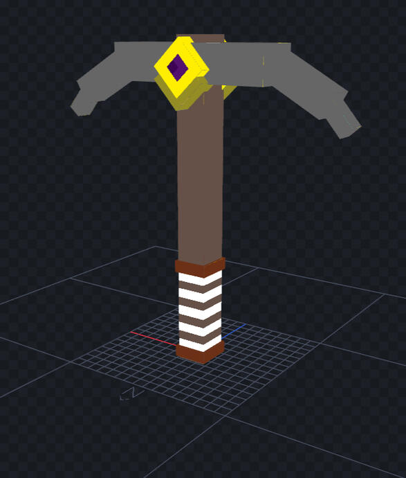 Pickaxe meant for a skyblock game ( available if interested )