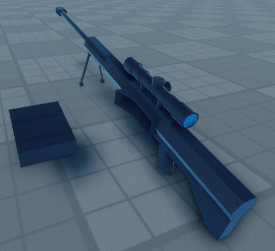 Gun i made that is inspired by the M82A1 Barret ( made entirely in roblox studio )